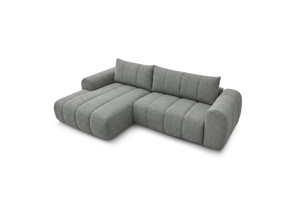 Nesty - Canapé D'Angle Fixe - Tissu Chiné - Angle Gauche