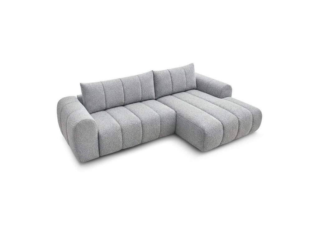 Nesty - Canapé D'Angle Fixe - Tissu Chiné - Angle Droit