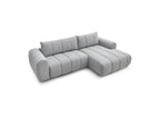 Nesty - Canapé D'Angle Fixe - Tissu Chiné - Angle Droit