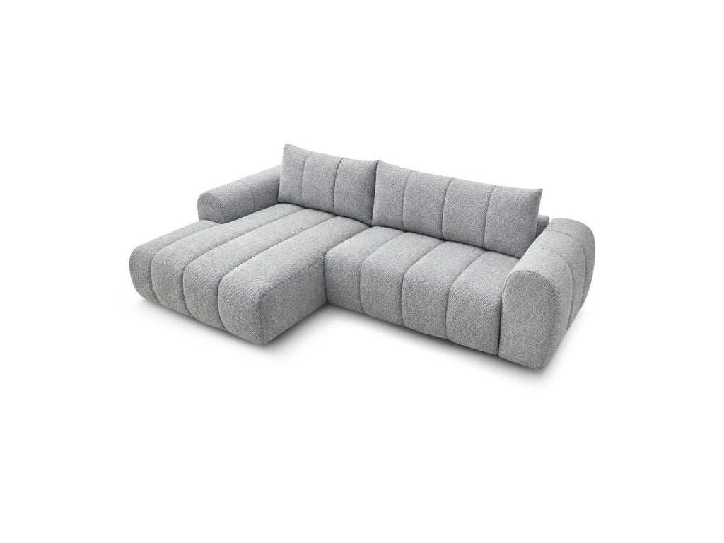 Nesty - Canapé D'Angle Fixe - Tissu Chiné - Angle Gauche