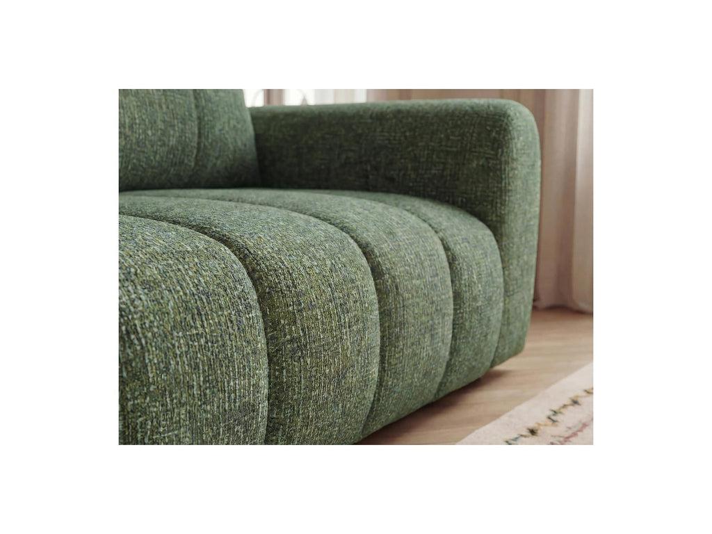 Nesty - Canapé D'Angle Fixe - Tissu Chiné - Angle Gauche