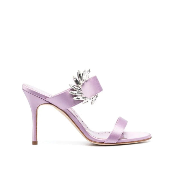 Sandales Manolo Blahnik Chivela 090 - Lilac - Femme