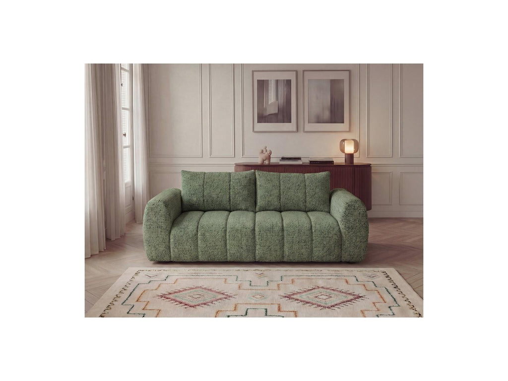 Nesty - Canapé Droit Fixe 3 Places - Tissu Chiné