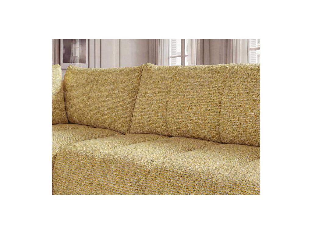 Nesty - Canapé D'Angle L Fixe - Tissu Chiné - Angle Gauche