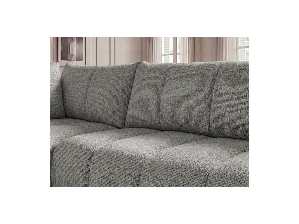 Nesty - Canapé D'Angle L Fixe - Tissu Chiné - Angle Gauche
