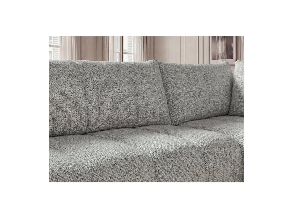Nesty - Canapé D'Angle L Fixe - Tissu Chiné - Angle Droit
