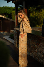 Pantalon Imprimé Yann - Camel