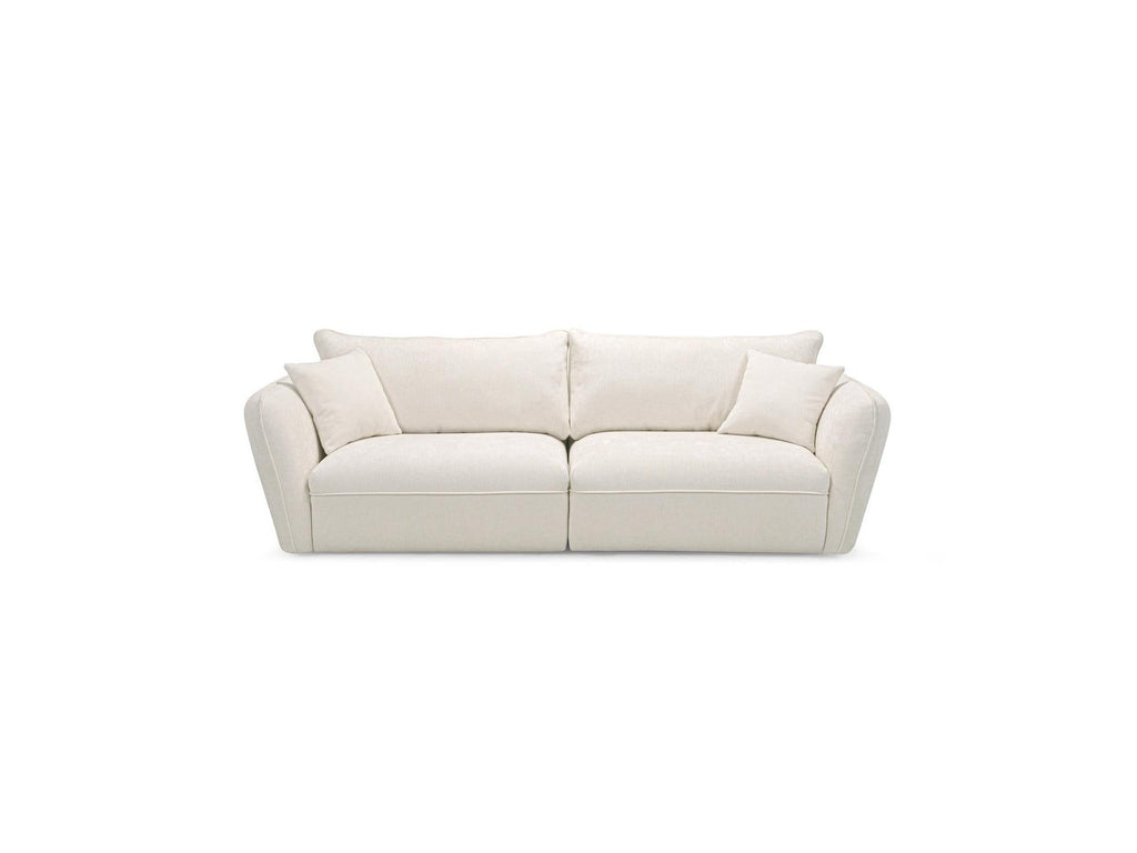 Luigi - Canapé Droit Fixe 3 Places - Tissu Lisse