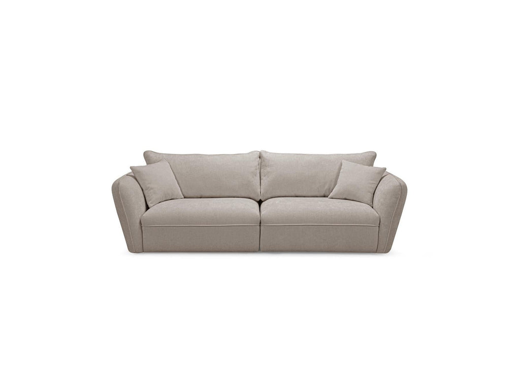 Luigi - Canapé Droit Fixe 3 Places - Tissu Lisse