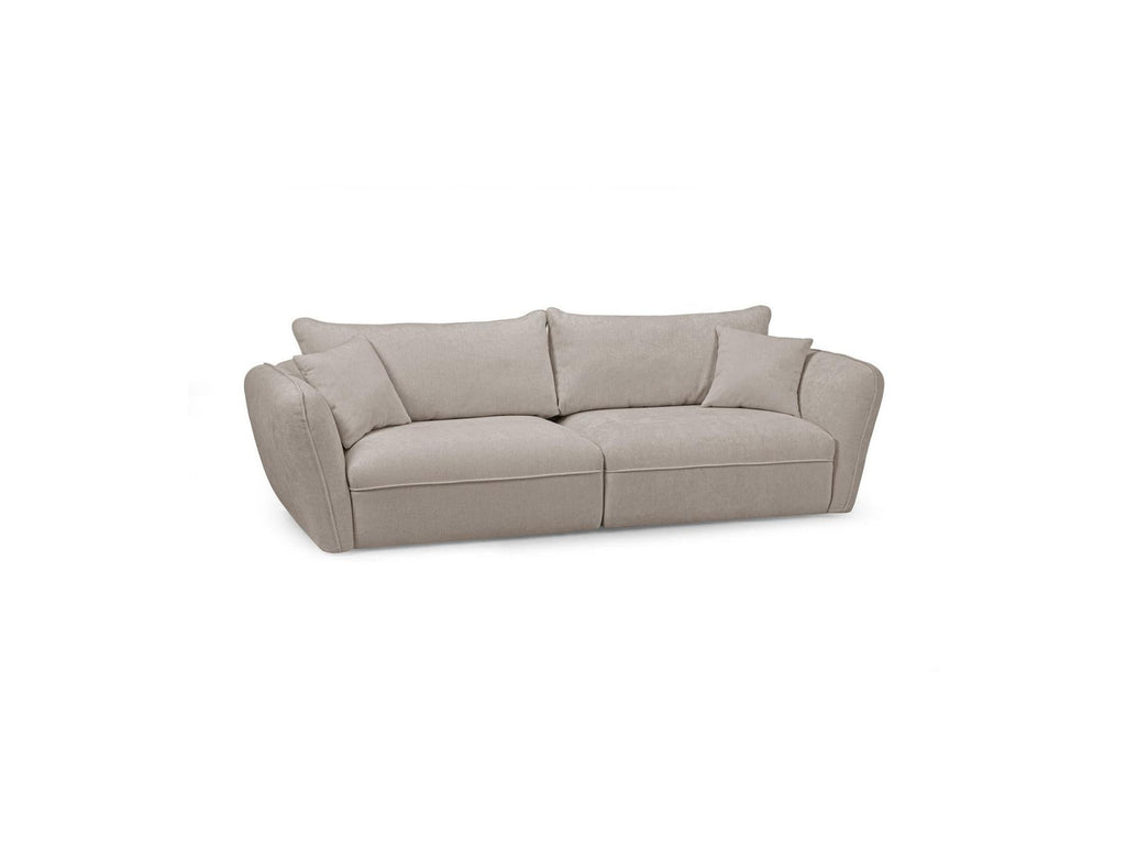 Luigi - Canapé Droit Fixe 3 Places - Tissu Lisse