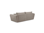 Luigi - Canapé Droit Fixe 3 Places - Tissu Lisse