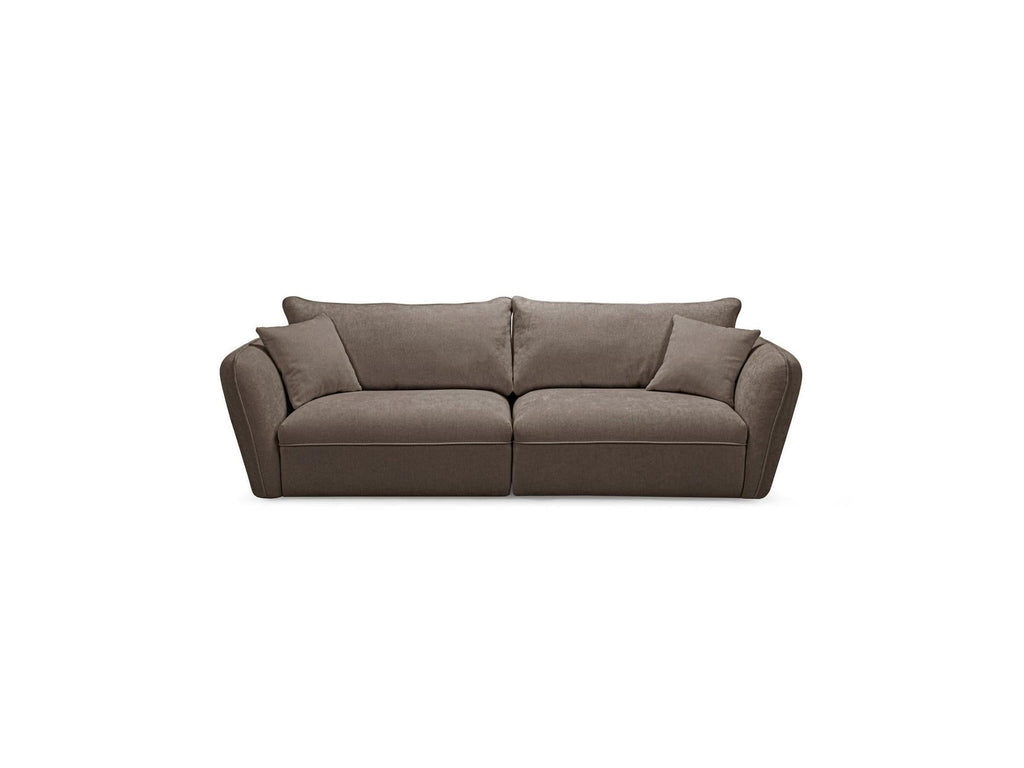 Luigi - Canapé Droit Fixe 3 Places - Tissu Lisse