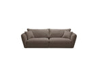 Luigi - Canapé Droit Fixe 3 Places - Tissu Lisse
