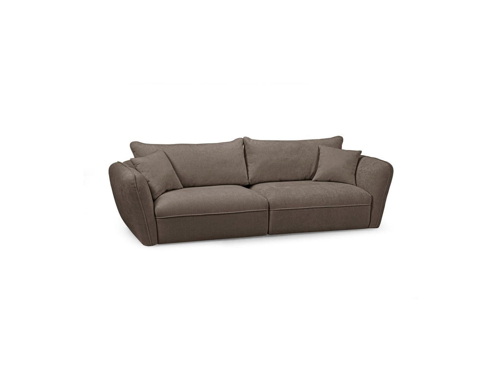Luigi - Canapé Droit Fixe 3 Places - Tissu Lisse
