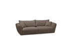 Luigi - Canapé Droit Fixe 3 Places - Tissu Lisse