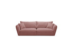 Luigi - Canapé Droit Fixe 3 Places - Tissu Lisse