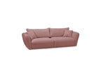 Luigi - Canapé Droit Fixe 3 Places - Tissu Lisse