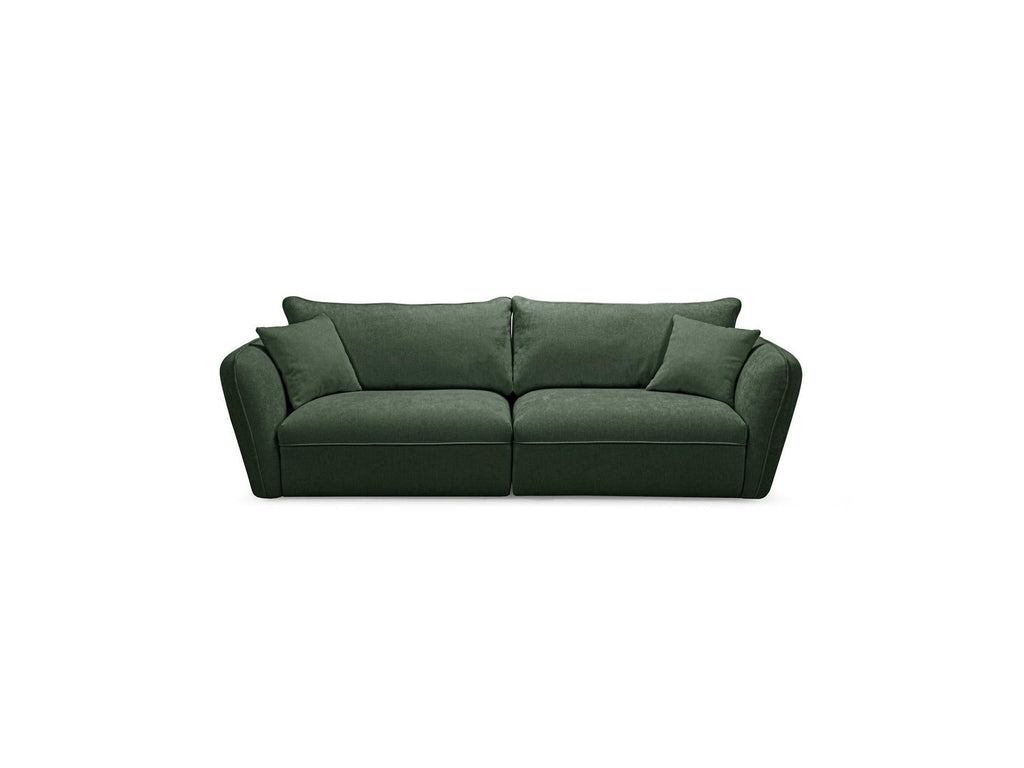 Luigi - Canapé Droit Fixe 3 Places - Tissu Lisse