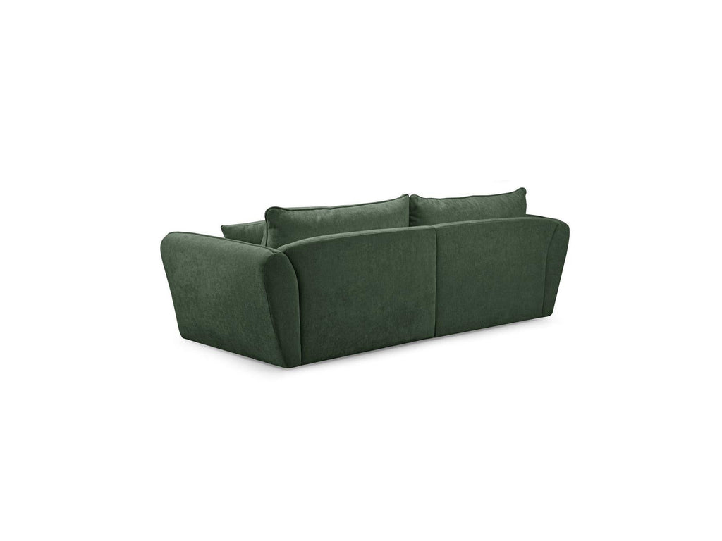 Luigi - Canapé Droit Fixe 3 Places - Tissu Lisse
