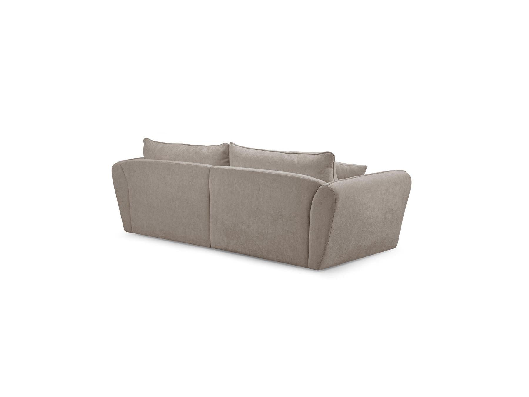 Luigi - Canapé D'Angle Fixe - Tissu Lisse - Angle Droit