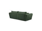 Luigi - Canapé D'Angle Fixe - Tissu Lisse - Angle Droit