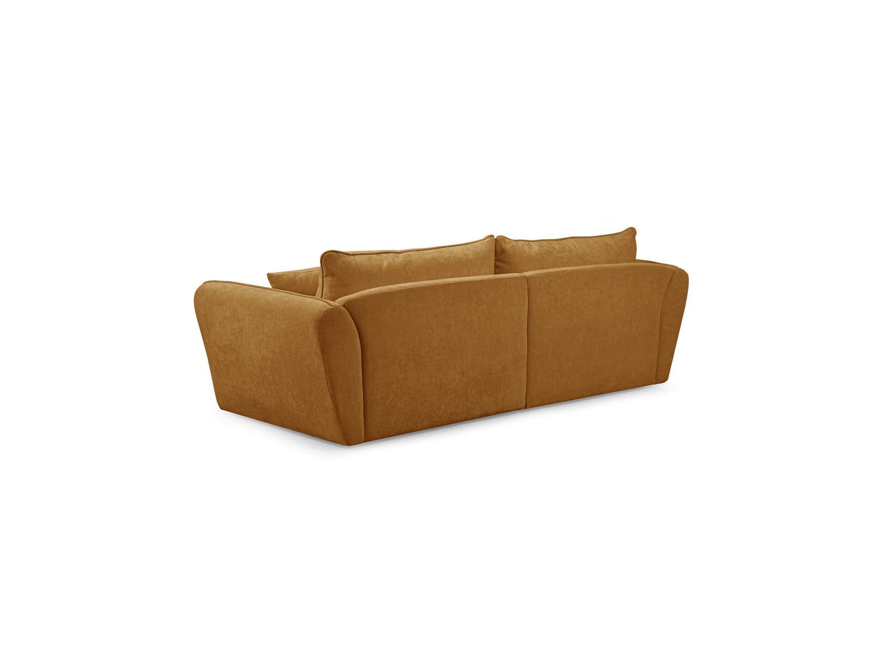 Luigi - Canapé D'Angle Fixe - Tissu Lisse - Angle Gauche