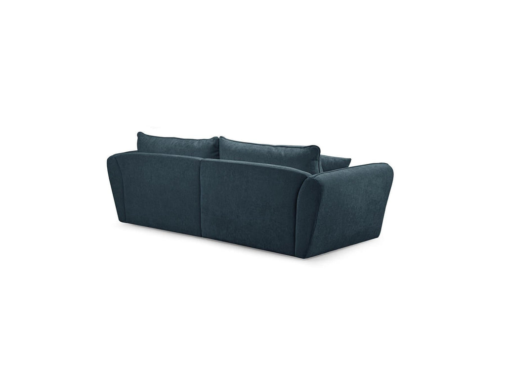 Luigi - Canapé D'Angle Fixe - Tissu Lisse - Angle Droit