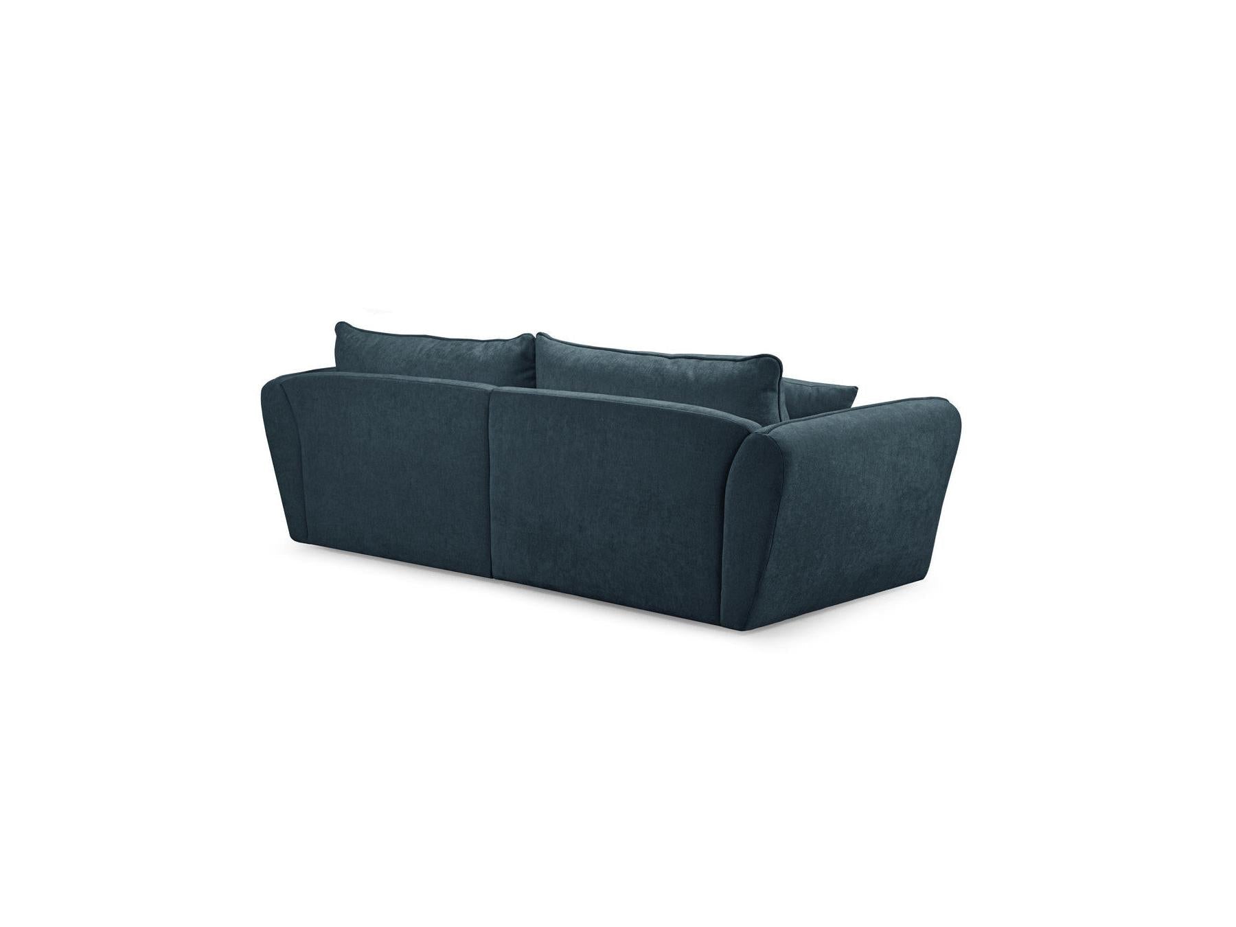 Luigi - Canapé D'Angle Fixe - Tissu Lisse - Angle Droit