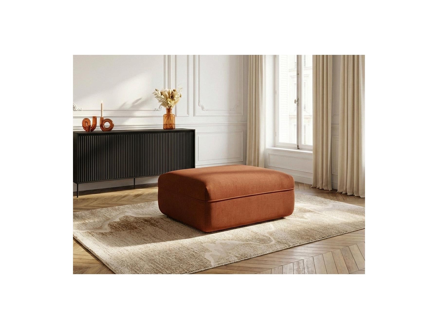 Luigi - Pouf - En Tissu Lisse