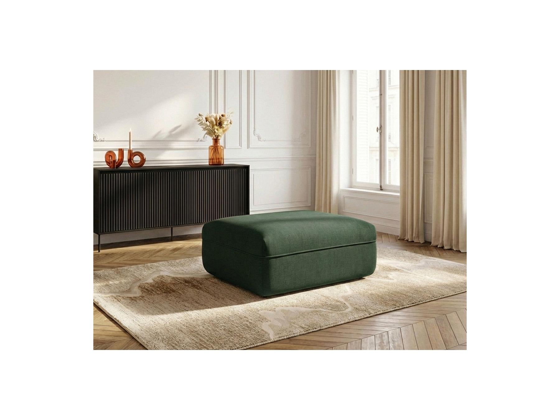 Luigi - Pouf - En Tissu Lisse