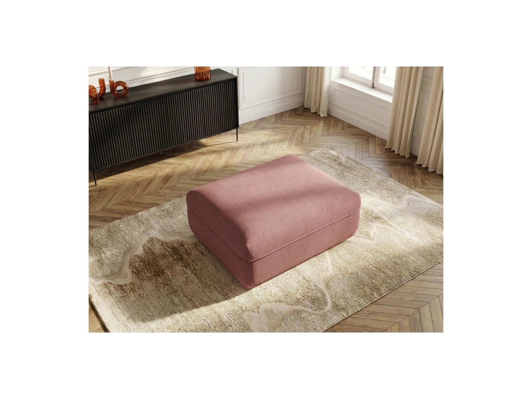 Luigi - Pouf - En Tissu Lisse