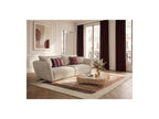 Luigi - Canapé Droit Fixe 3 Places - Tissu Lisse