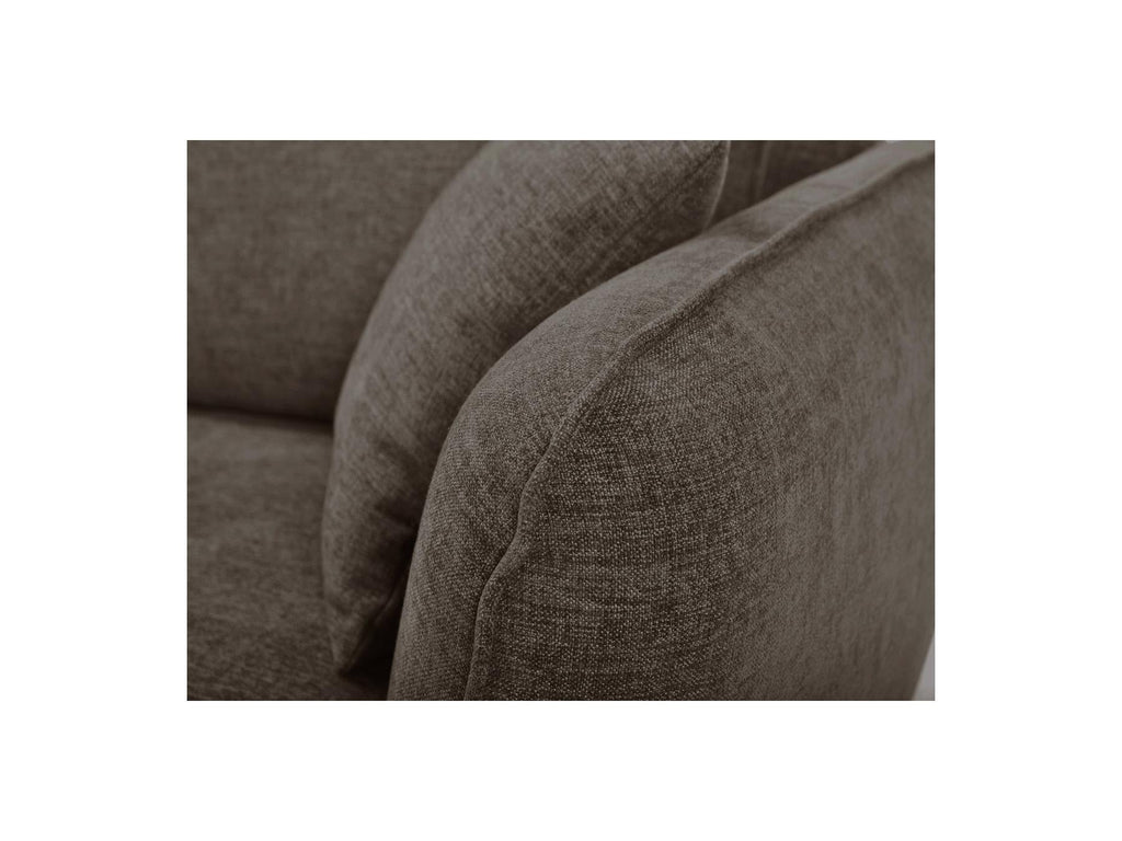 Luigi - Canapé D'Angle Fixe - Tissu Lisse - Angle Gauche