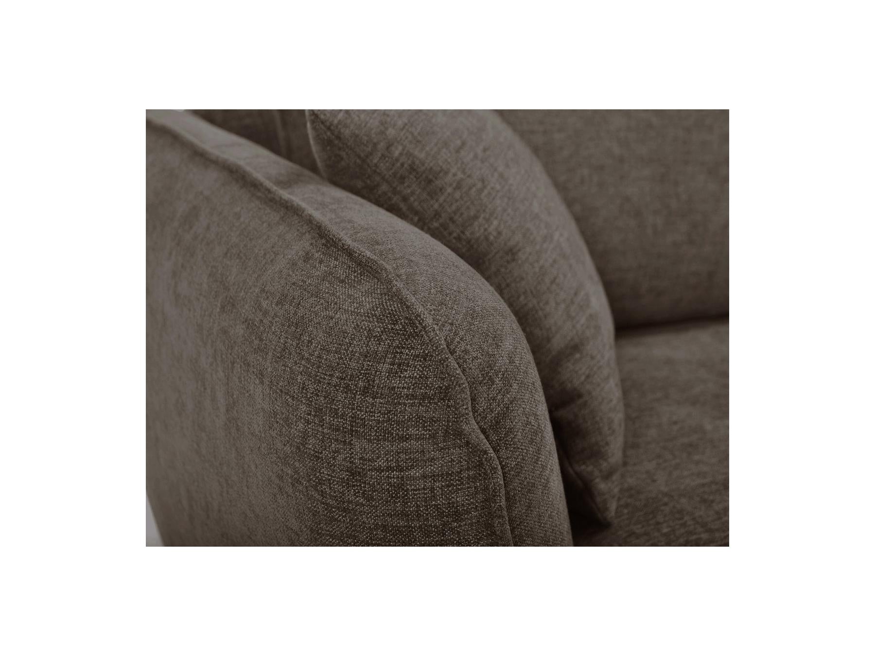 Luigi - Canapé D'Angle Fixe - Tissu Lisse - Angle Droit