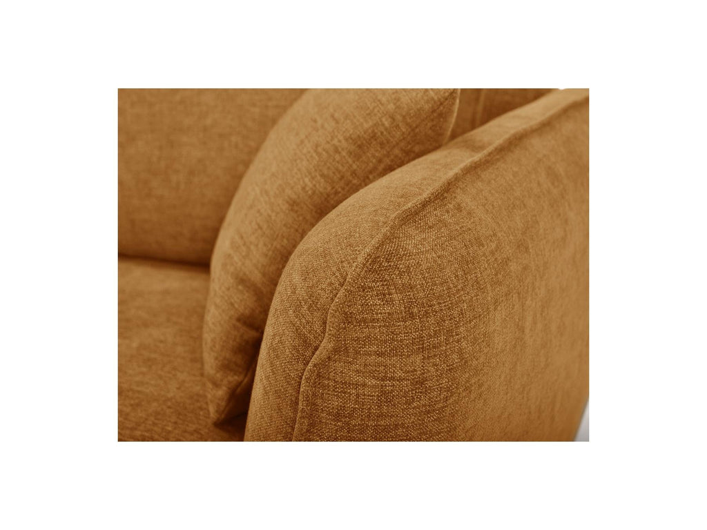 Luigi - Canapé D'Angle Fixe - Tissu Lisse - Angle Gauche
