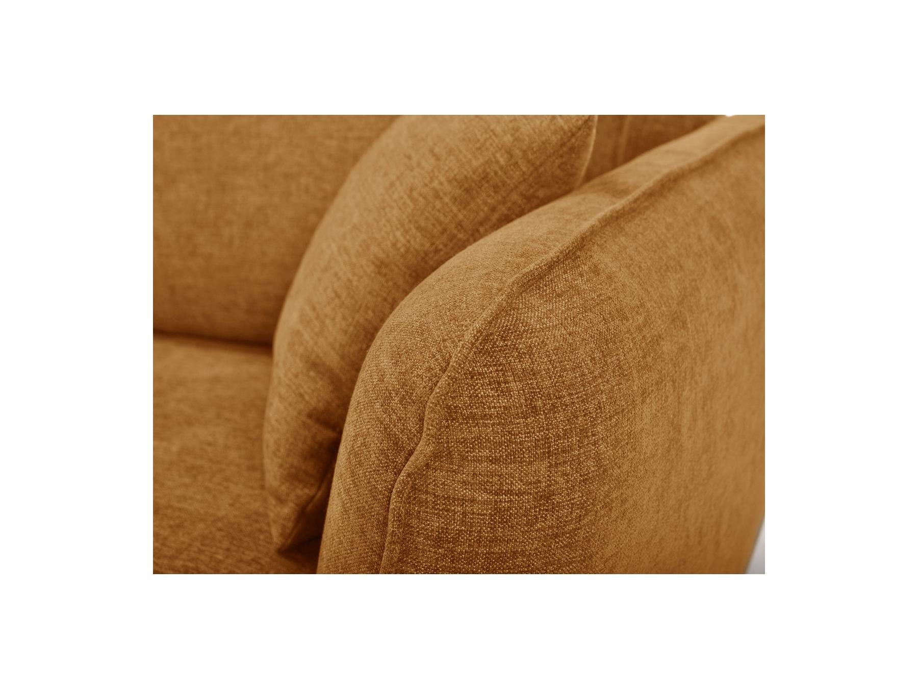 Luigi - Canapé D'Angle Fixe - Tissu Lisse - Angle Gauche
