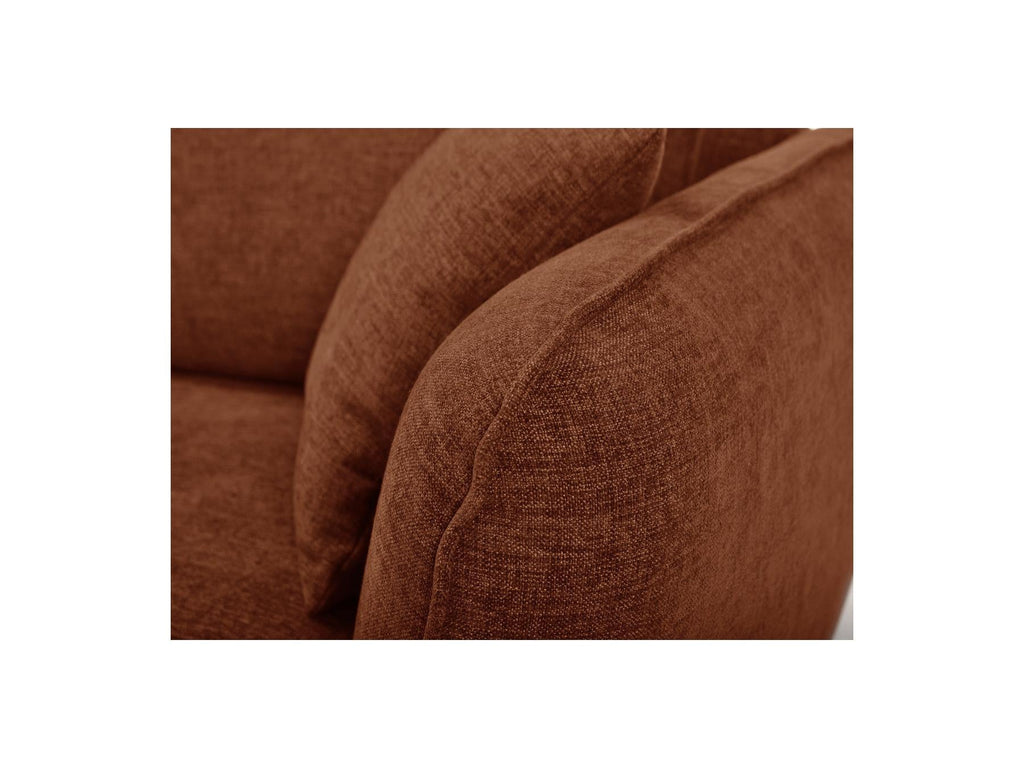 Luigi - Canapé D'Angle Fixe - Tissu Lisse - Angle Gauche