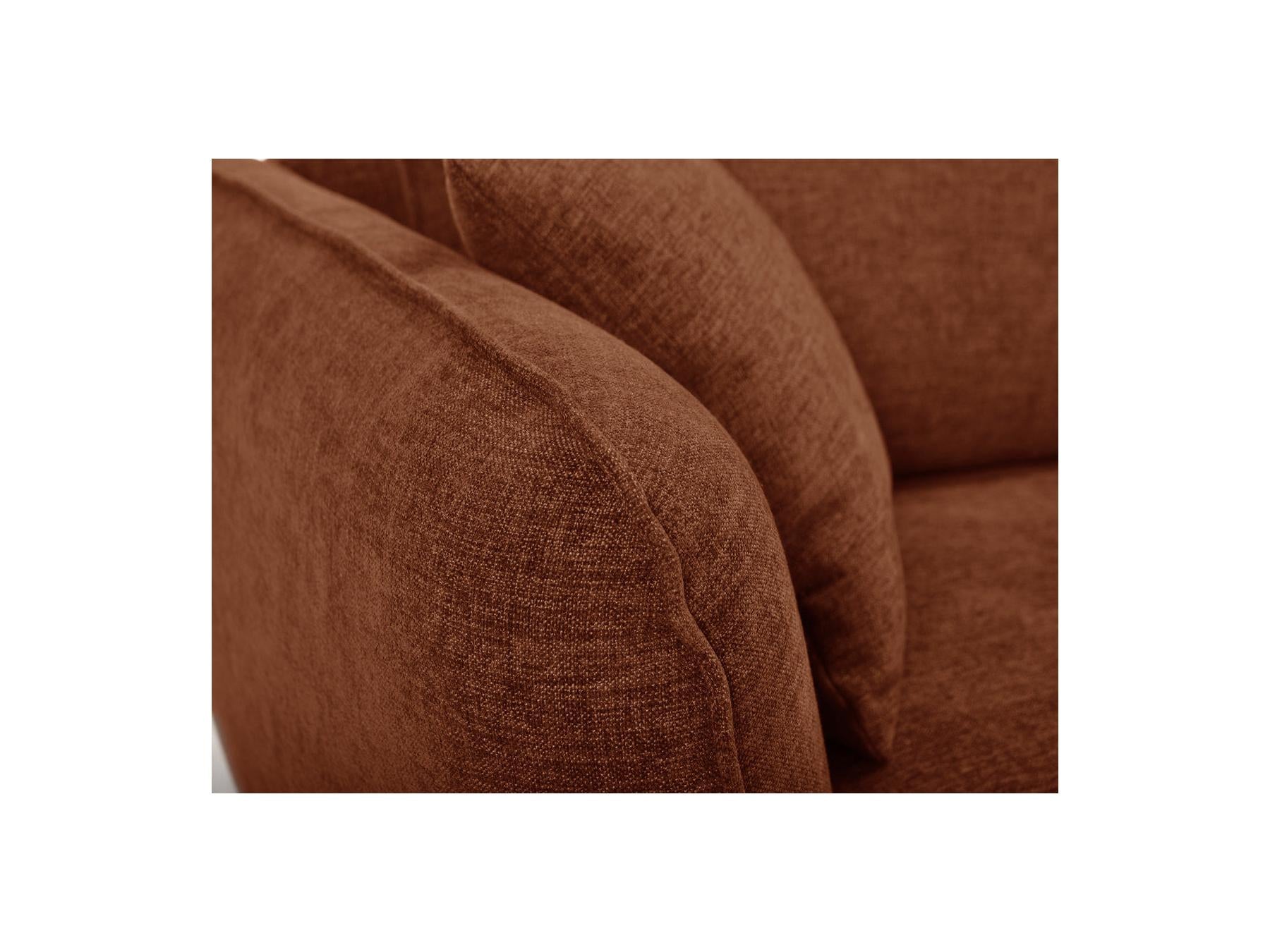 Luigi - Canapé D'Angle Fixe - Tissu Lisse - Angle Droit