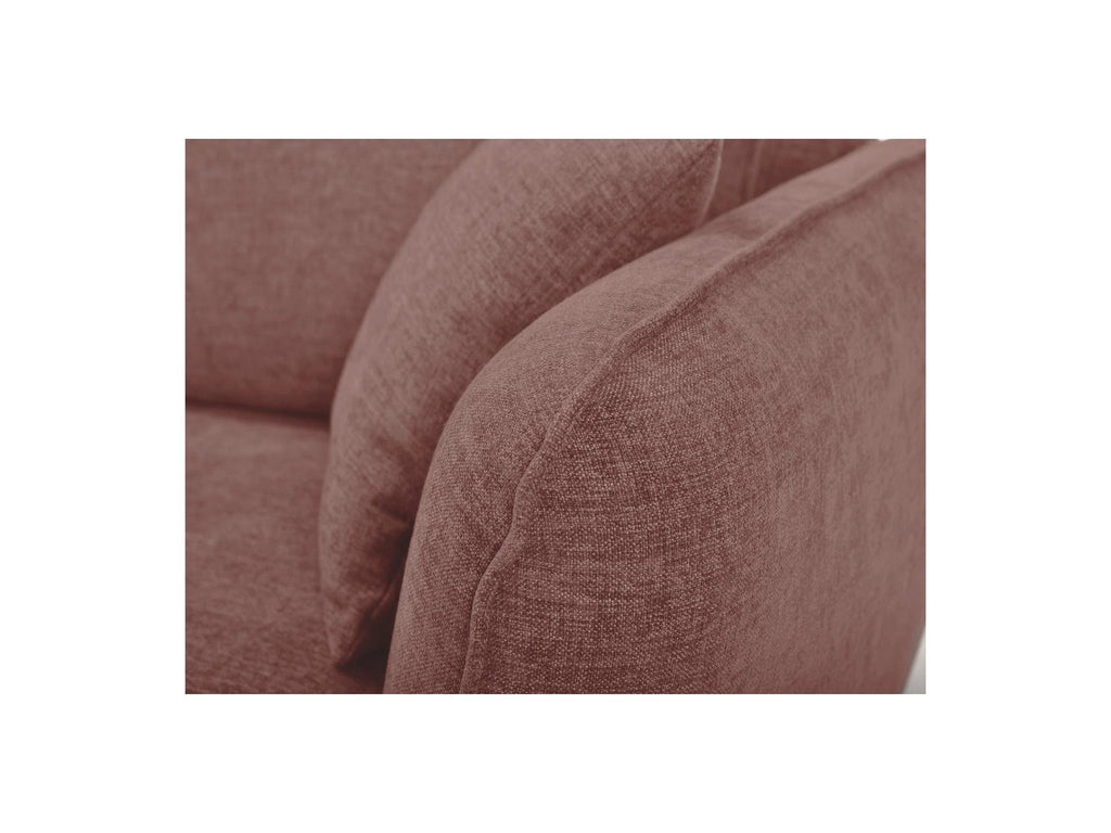 Luigi - Canapé D'Angle Fixe - Tissu Lisse - Angle Gauche