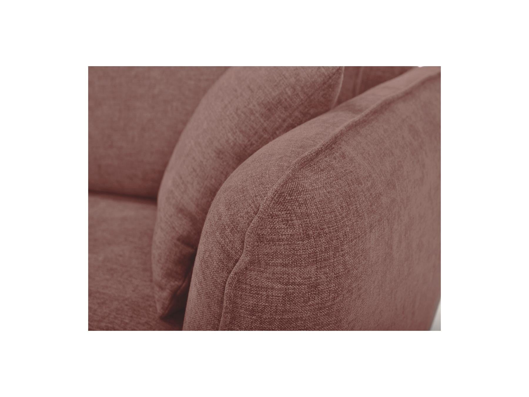 Luigi - Canapé D'Angle Fixe - Tissu Lisse - Angle Gauche
