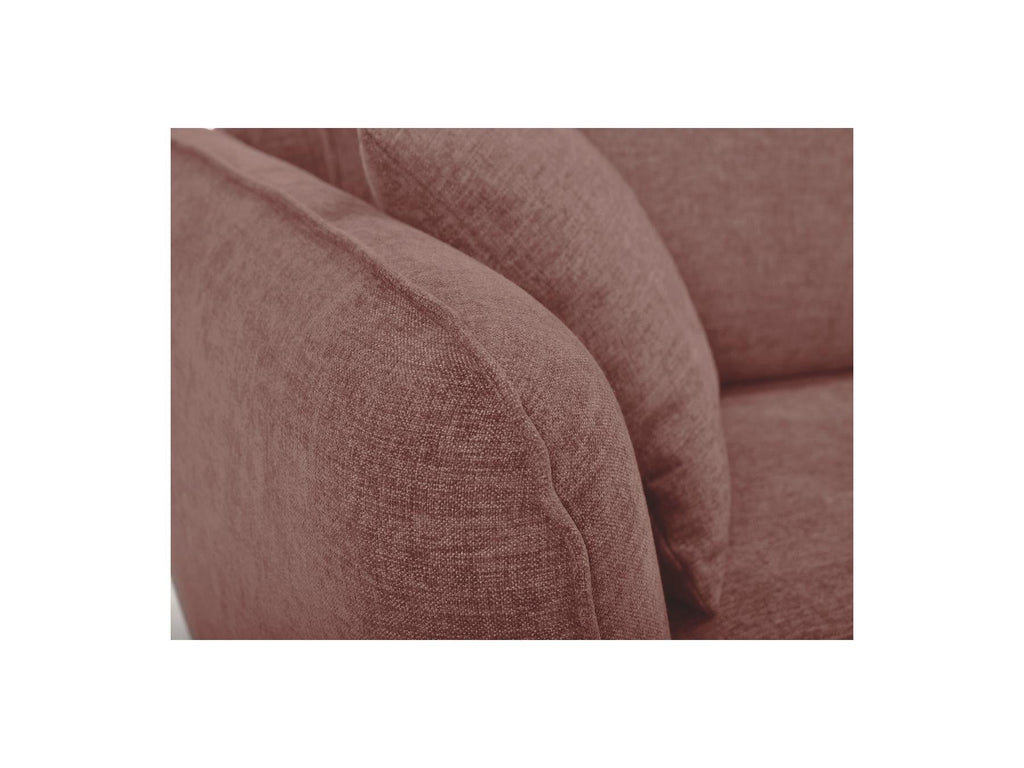 Luigi - Canapé D'Angle Fixe - Tissu Lisse - Angle Droit