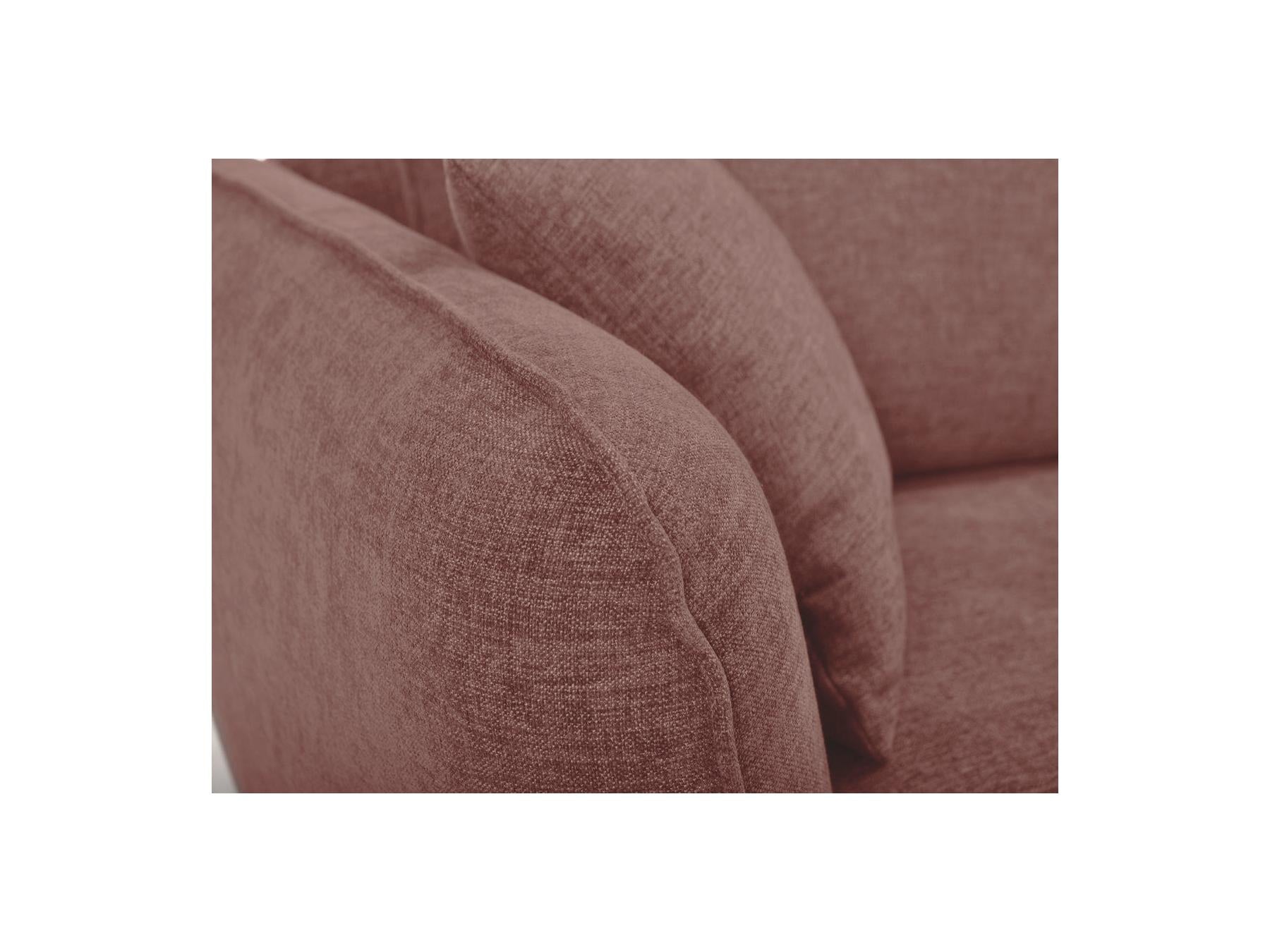Luigi - Canapé D'Angle Fixe - Tissu Lisse - Angle Droit