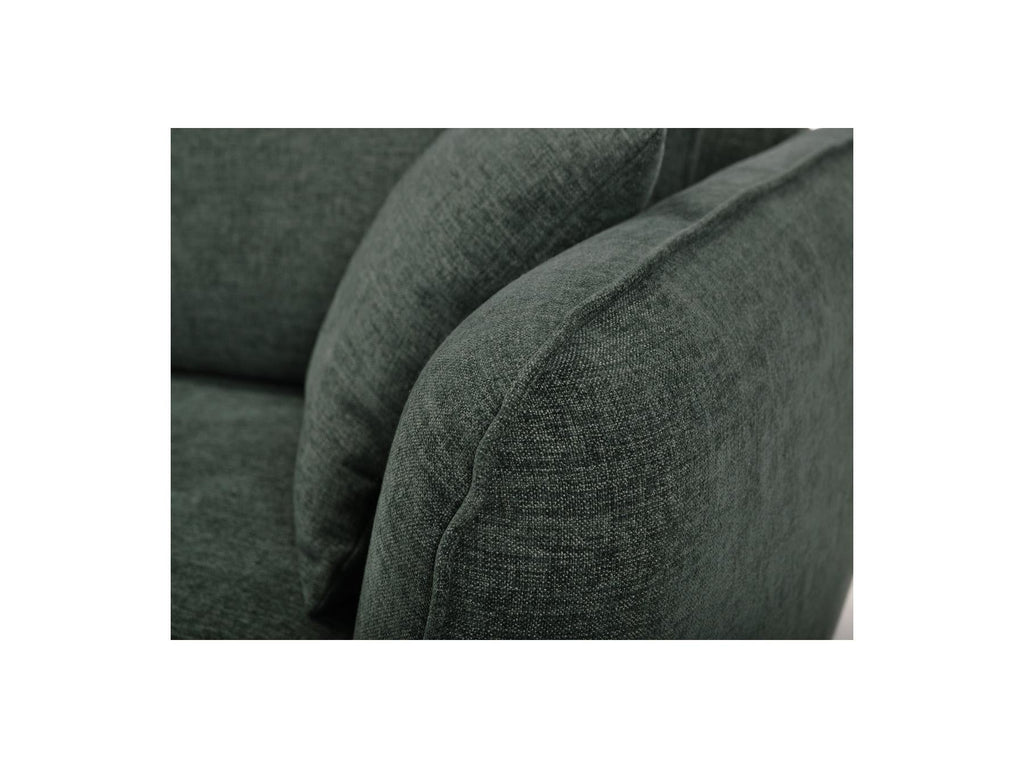 Luigi - Canapé D'Angle Fixe - Tissu Lisse - Angle Gauche