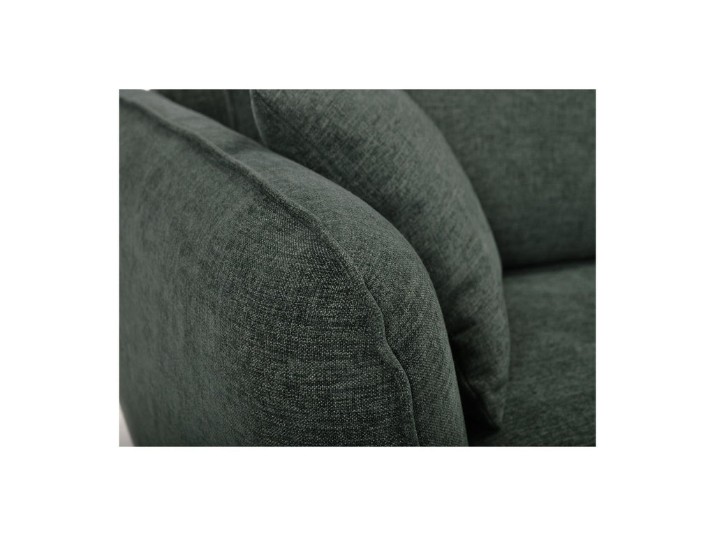 Luigi - Canapé D'Angle Fixe - Tissu Lisse - Angle Droit