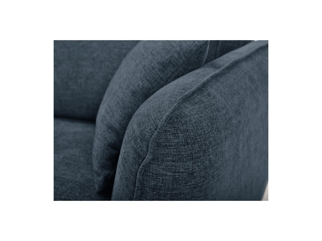 Luigi - Canapé D'Angle Fixe - Tissu Lisse - Angle Gauche