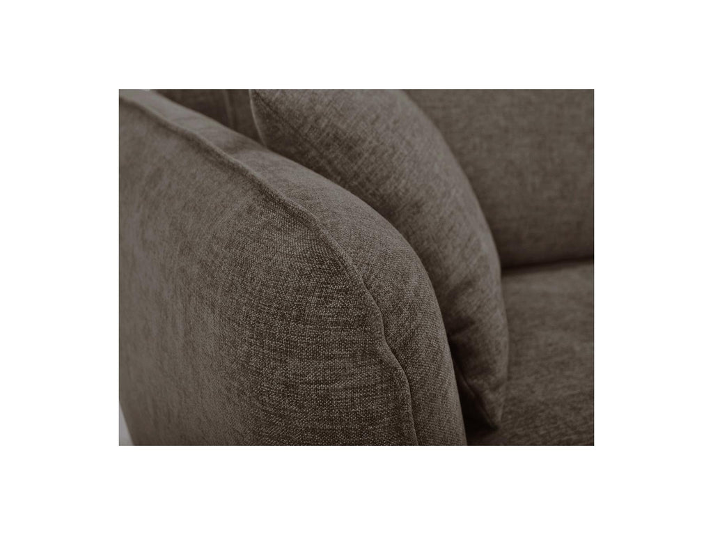 Luigi - Canapé Droit Fixe 3 Places - Tissu Lisse