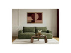 Twiny - Canapé Droit Fixe 3 Places Assise Profonde - Tissu Lisse