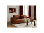 Twiny - Canapé Droit Fixe 3 Places Assise Profonde - Tissu Lisse