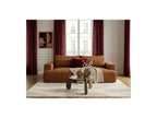 Twiny - Canapé Droit Fixe 3 Places Assise Profonde - Tissu Lisse