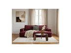 Twiny - Canapé Droit Fixe 3 Places Assise Profonde - Tissu Lisse